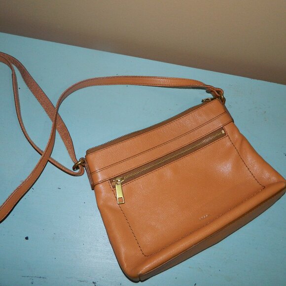 Fossil Cow Hide Leather Crossbody Purse - Picture 1 of 10